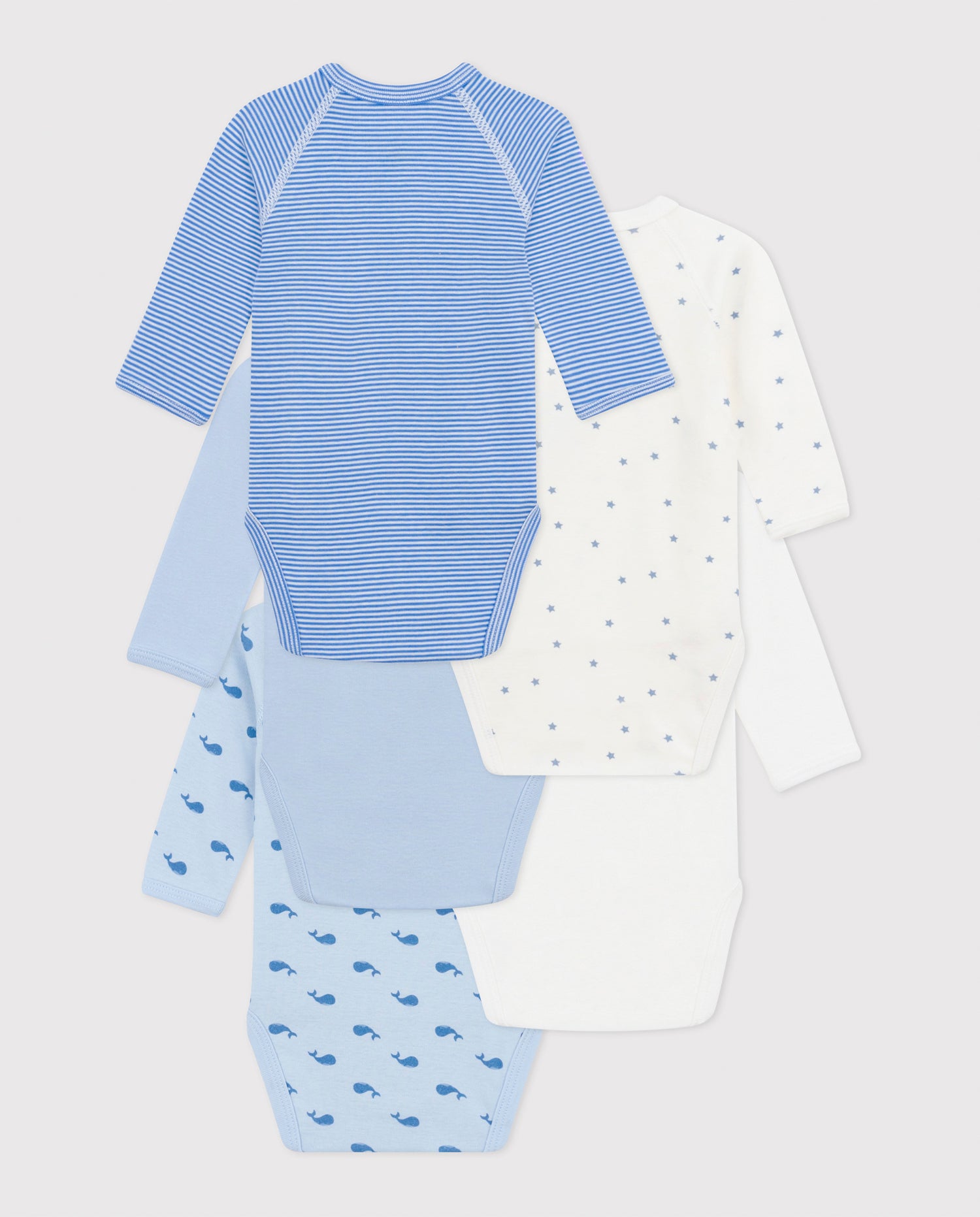 PETIT BATEAU 5 - PACK BODY BLUE - CO LABEL