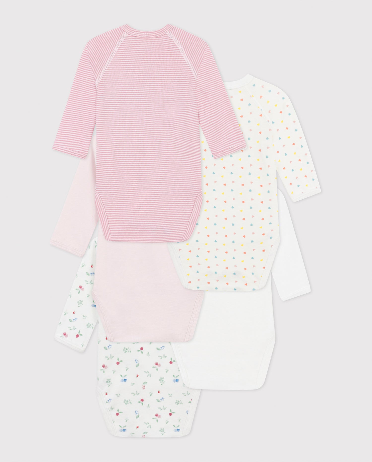 PETIT BATEAU 5 - PACK BODY PINK - CO LABEL