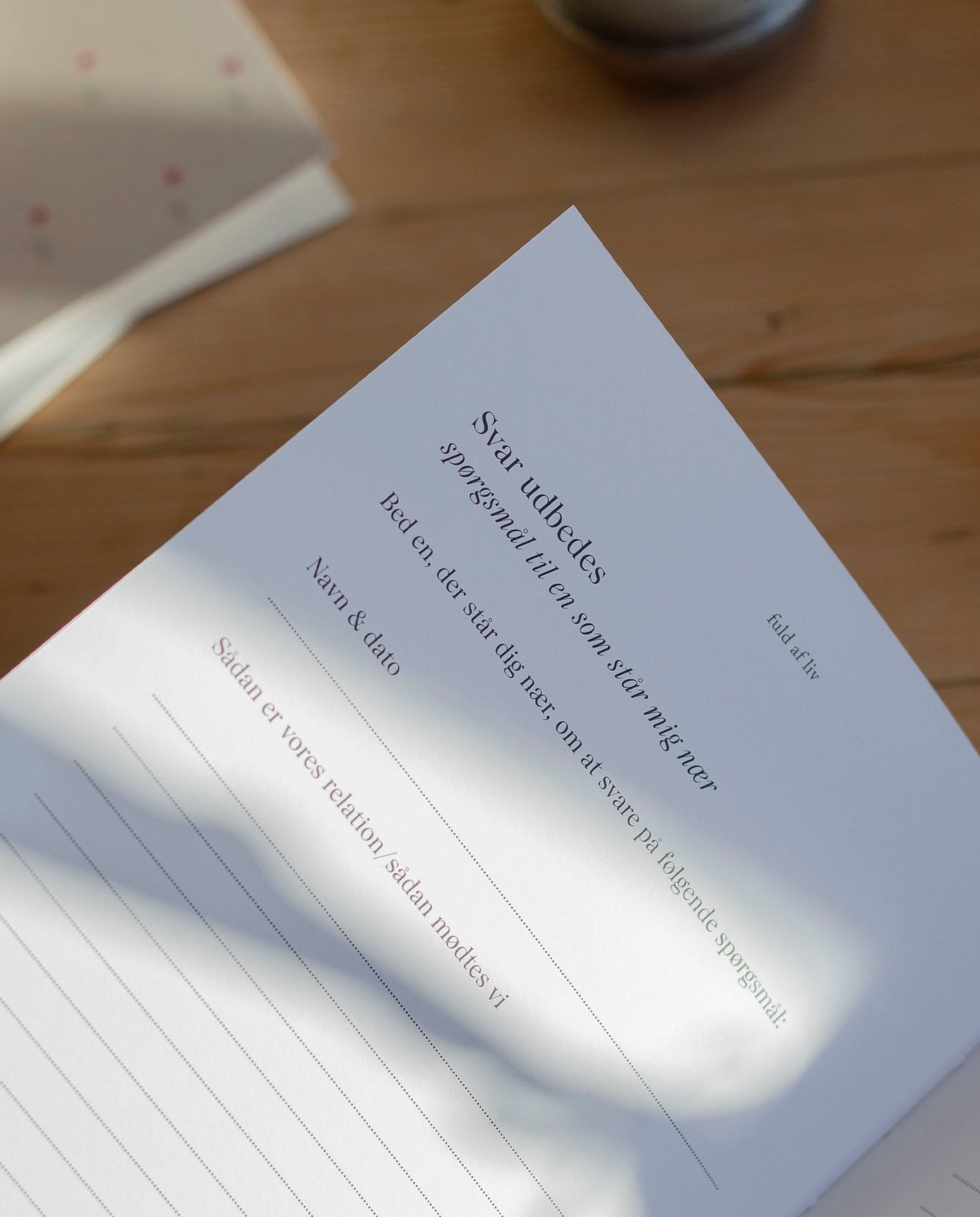 SPECIALDAY " Fuld af liv" BOOK - CO LABEL