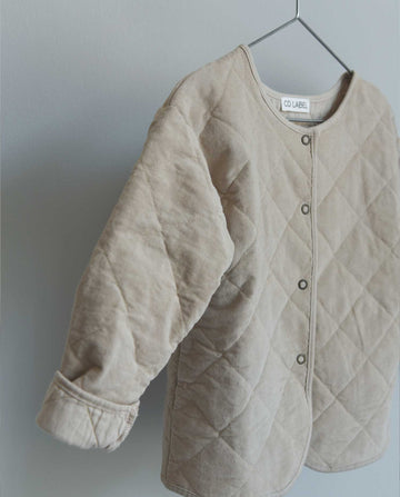 Quilted jacket sand