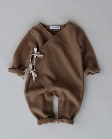 light brown babysuit