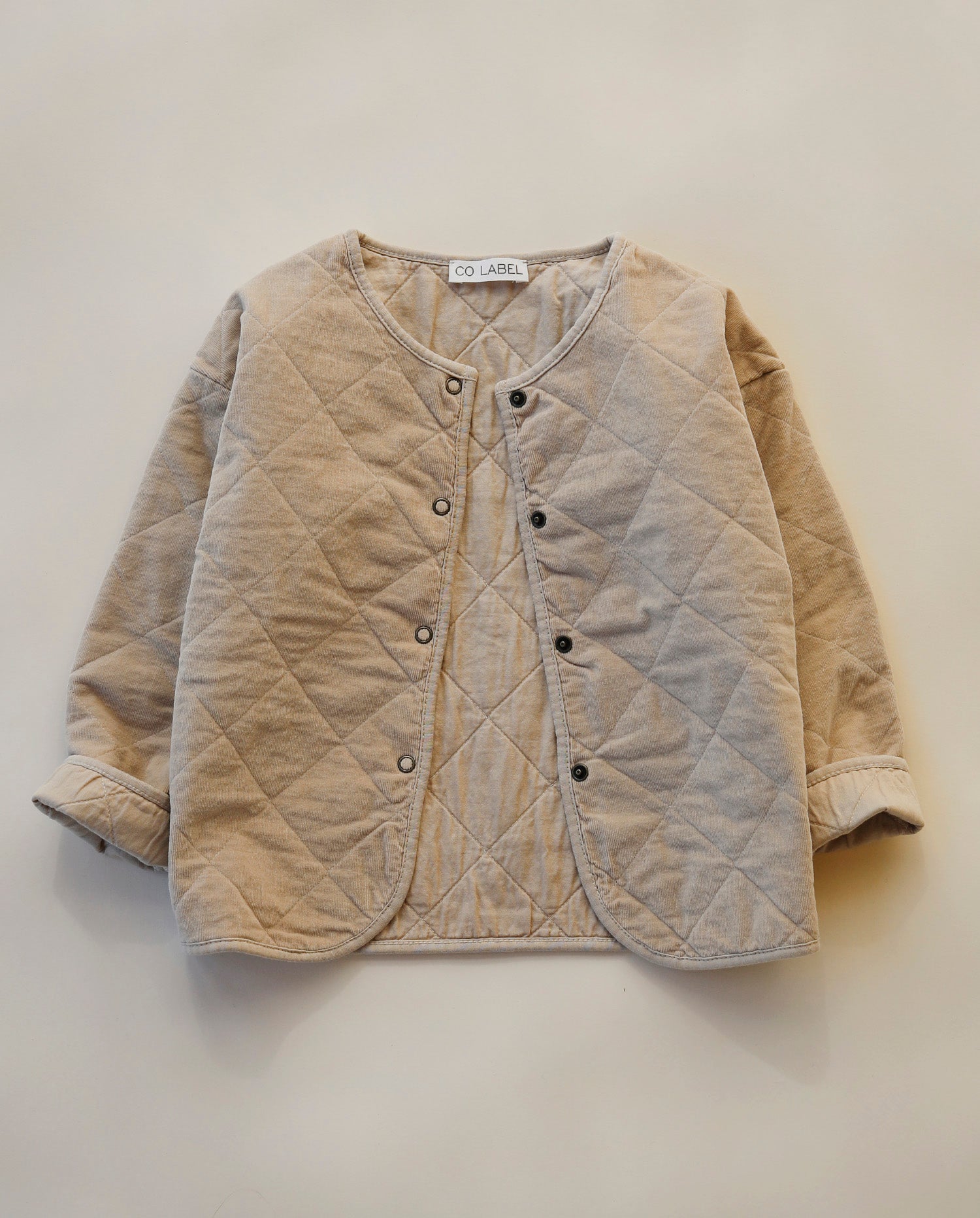 Quilted jacket sand